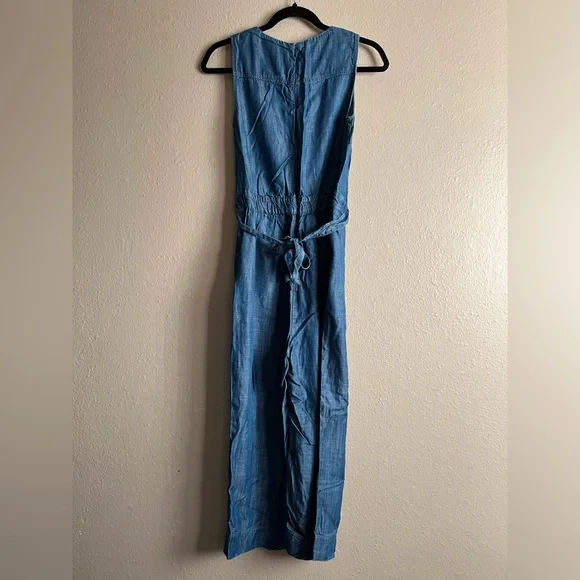 Talbots Size 2 Petite Denim Jumpsuit EUC - Picture 9 of 11